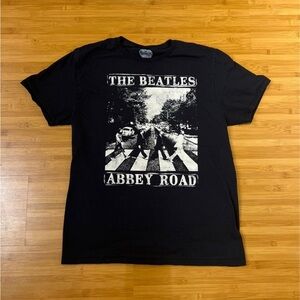The Beatles Black Abbey Road Short Sleeve Tee